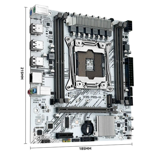 Carte mère MACHINIST X99 PR9-H LGA 2011-3 – DDR4, M.2 NVMe, Xeon E5, Micro-ATX