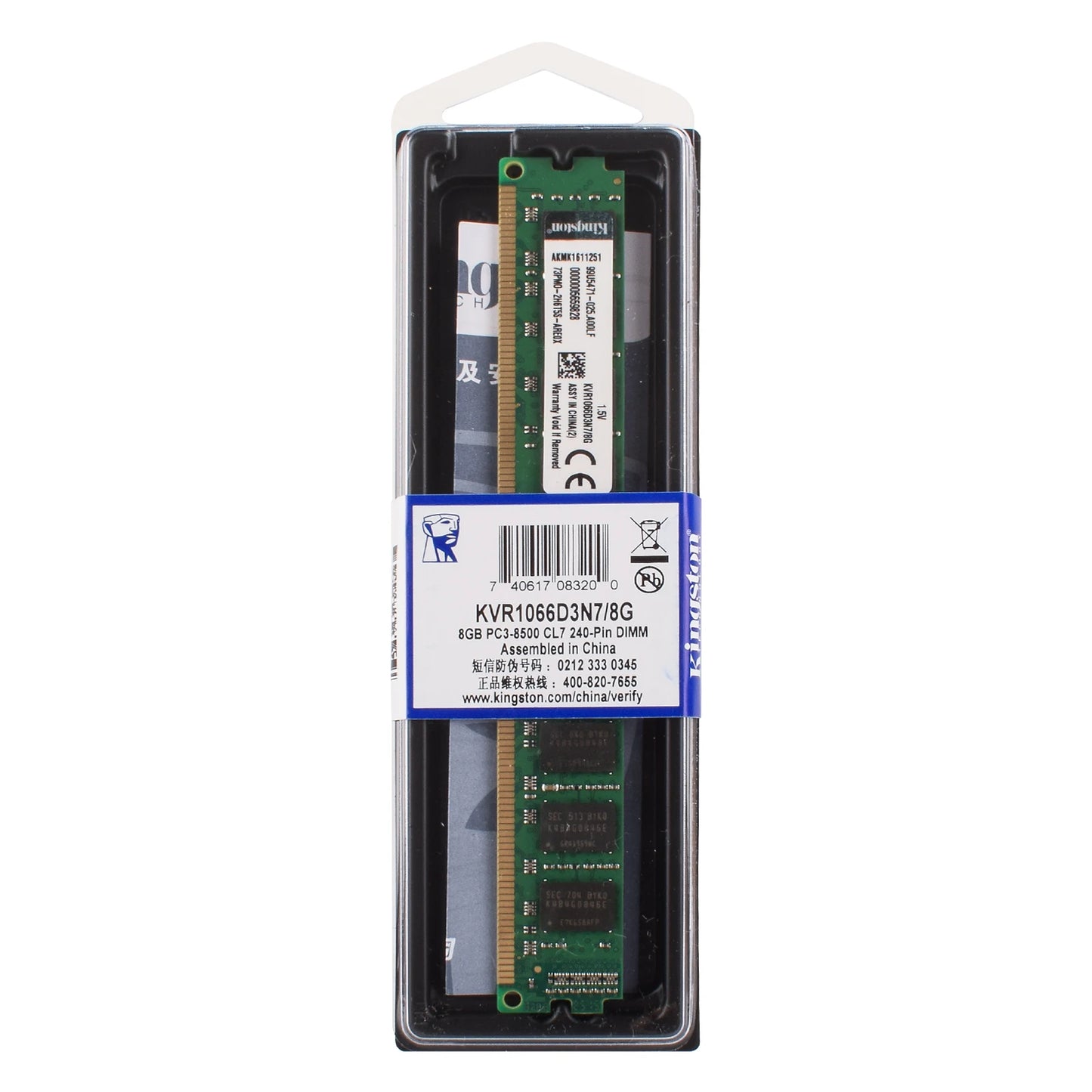 Mémoire RAM DDR3 Kingston pour PC de bureau