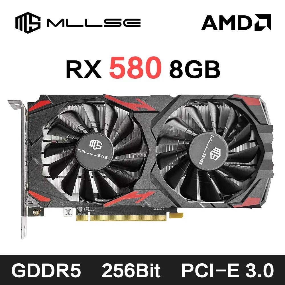 Carte Graphique AMD Radeon RX 580 8GB GDDR5 MLLSE – Gaming Full HD