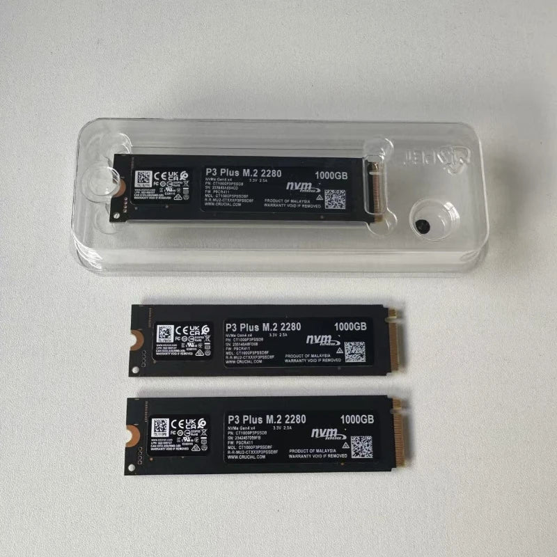 SSD Crucial NVMe PCIe 4.0 M.2 2280 – P3 Plus / P310, Jusqu’à 1 To, Haute Performance PC