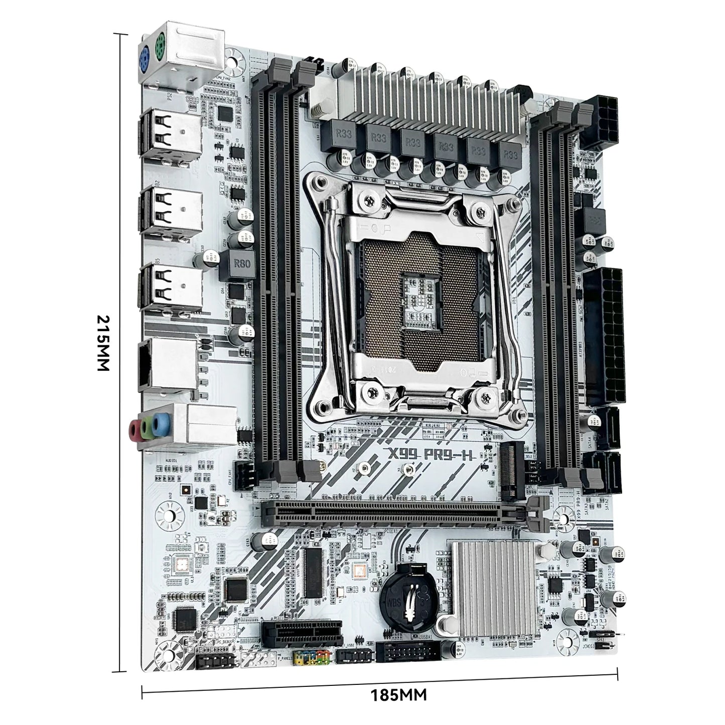 Carte mère MACHINIST X99 PR9-H LGA 2011-3 – DDR4, M.2 NVMe, Xeon E5, Micro-ATX