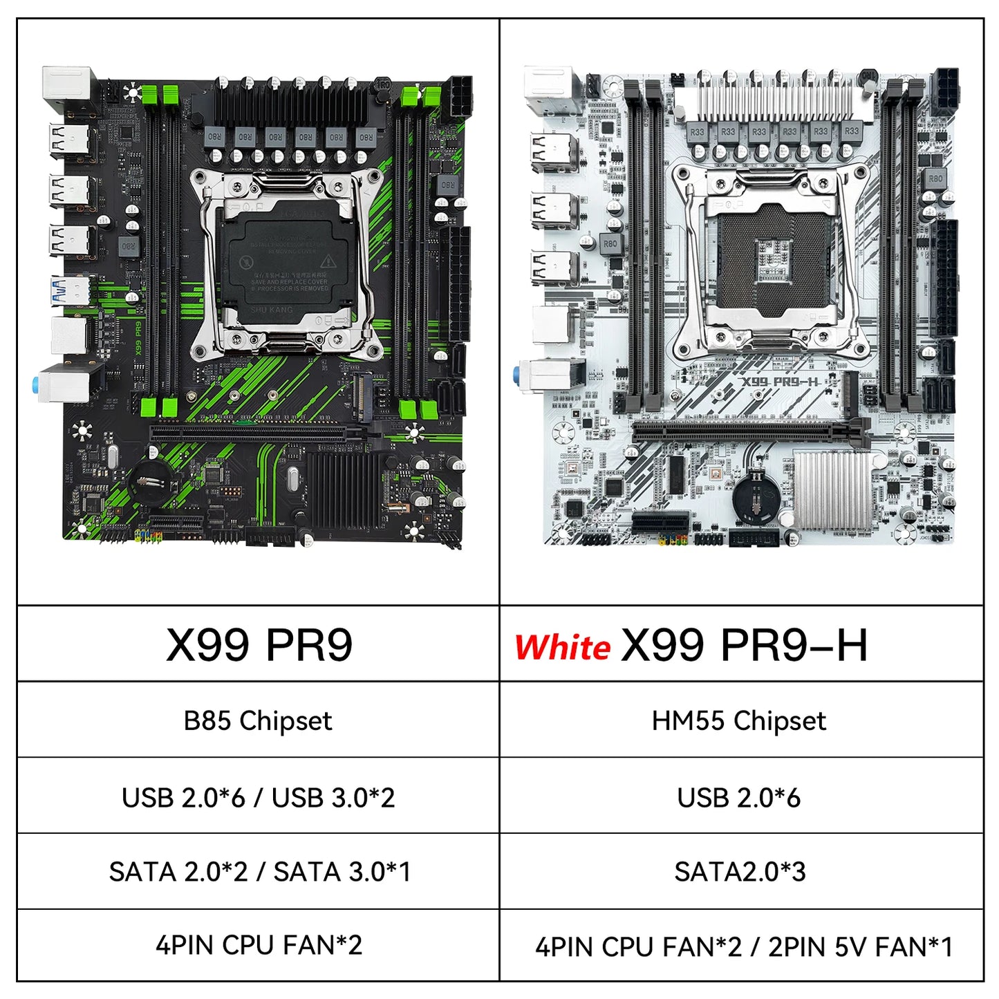 Carte mère MACHINIST X99 PR9-H LGA 2011-3 – DDR4, M.2 NVMe, Xeon E5, Micro-ATX