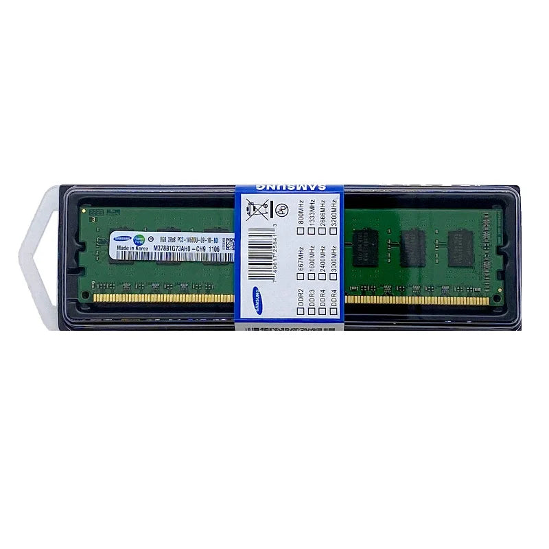 Barrette Mémoire RAM Samsung DDR3 pour Ordinateur de Bureau – Fiable et Performante
