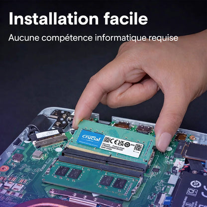 Mémoire RAM Crucial DDR4 SODIMM pour PC Portable